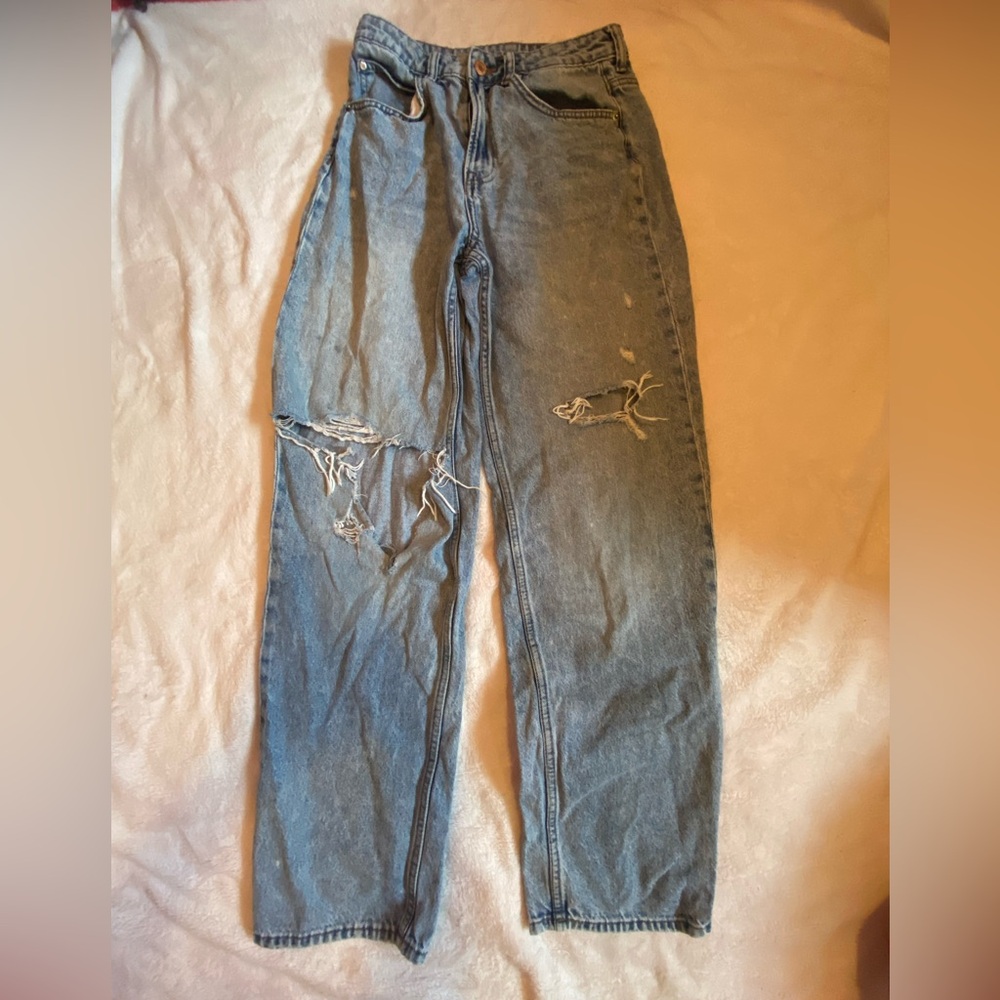 H&m ripped denim jeans
